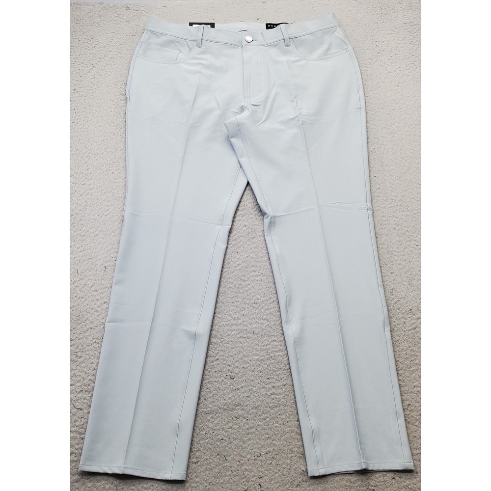Dunning Golf Chino Pants Mens 38/32 Gray Performance Stretch Quick Dry D7S21P068